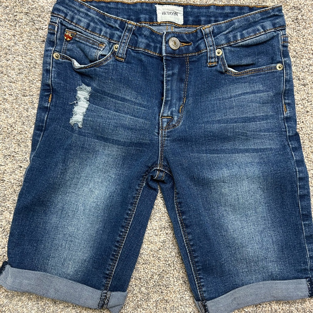 Hudson Kids Bermuda Jean Shorts (Girls 14)
